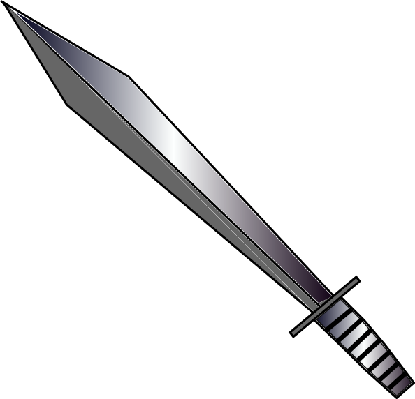 Sword clip art Free Vector / 4Vector