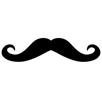 Mustache Printables Clipart