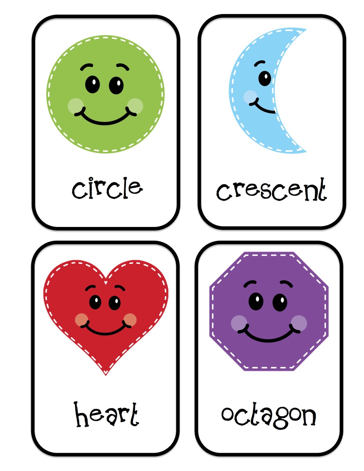 Shapes for Bulletin Boards Printable ~ Preschool Printables