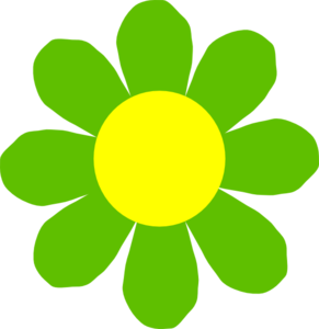 Green Flower clip art - vector clip art online, royalty free ...