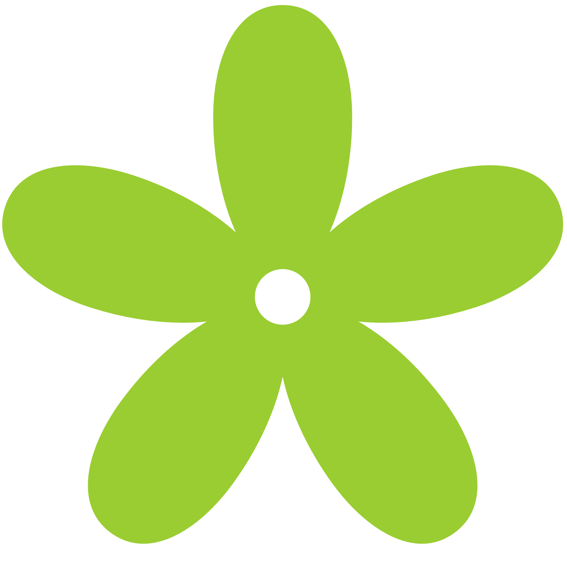 Green flower clipart