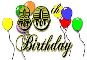 80th Birthday Clipart