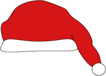 Santa hat clipart free transparent