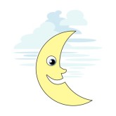 Sun Clipart, Moon Clipart, Stars Clipart, Baby Solar System Clipart