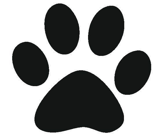 Cat Paw Print Template. cat paw postcards. free puppy dog paw ...