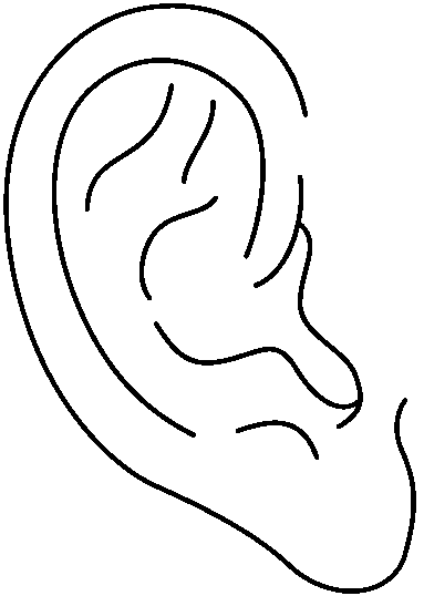 Right ear clipart