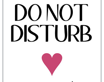 do not disturb door hanger