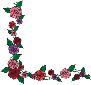 Flower Border Clipart - Free Clipart Images