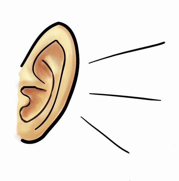 Listening ears clip art