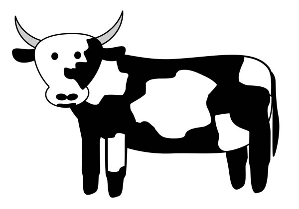 Cow Clipart Black And White - Free Clipart Images