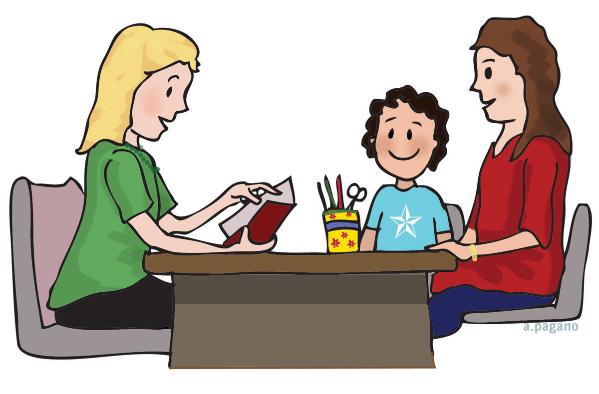 Parent conference clipart