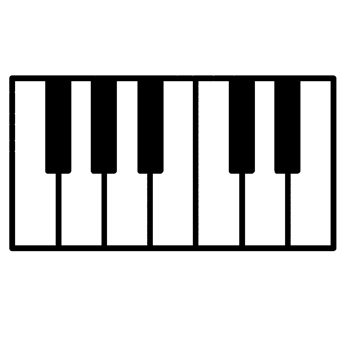 Piano Keys Clip Art - Tumundografico