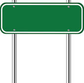 Blank road sign clip art