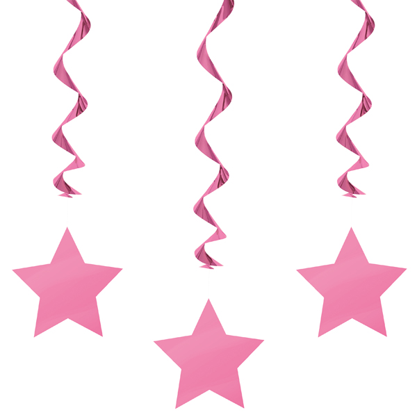 Pink stars clipart