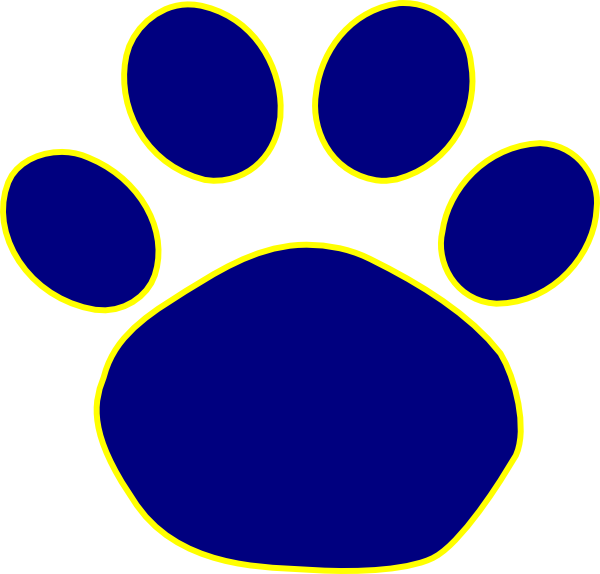 Paw Print clip art - vector clip art online, royalty free & public ...