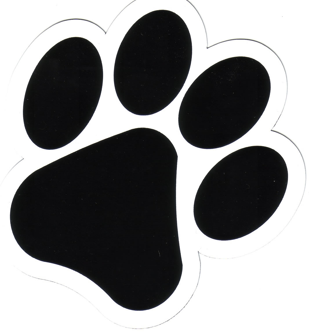 Free clipart of cute dog paw prints