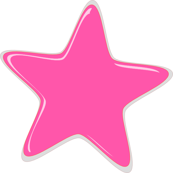 Pink Star Clipart