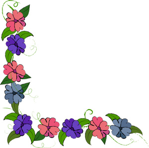 Flower Border Clipart - Free Clipart Images