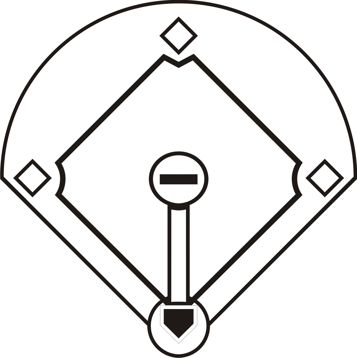 Baseball Diamond Vector - ClipArt Best