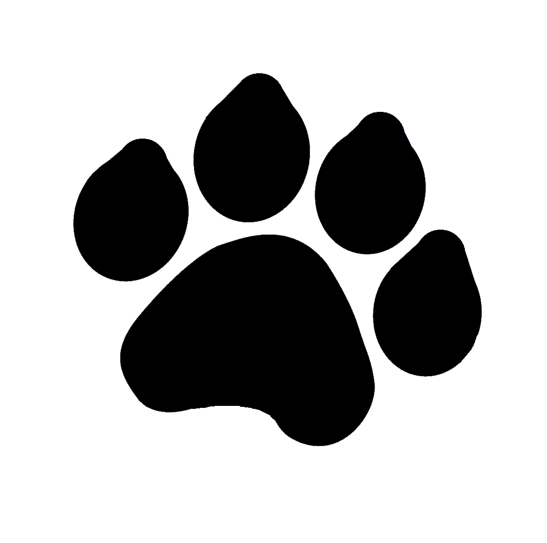 Clipart cat paw print