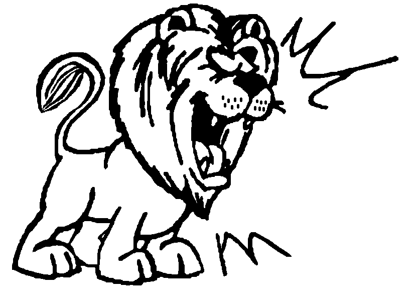 Lion Roaring Clipart Images