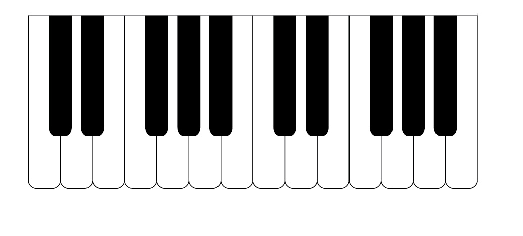 Piano Keys Clip Art - Tumundografico