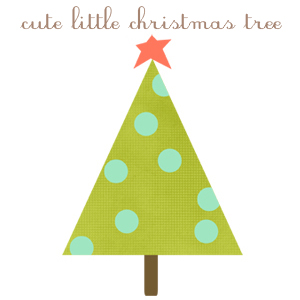 Clip Art Tree Modern Christmas Clipart