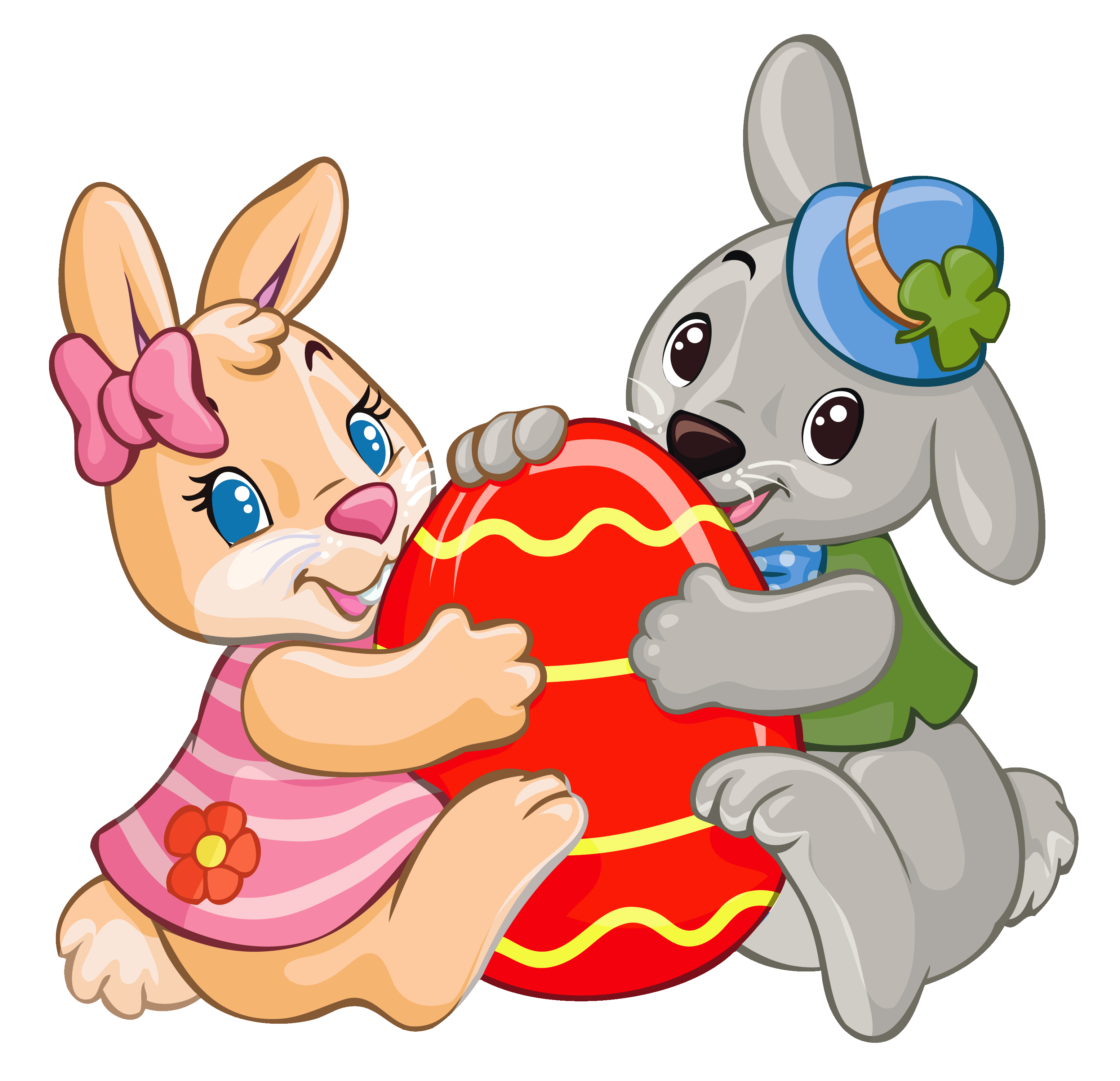 Easter Bunny Egg Clip Art - ClipArt Best