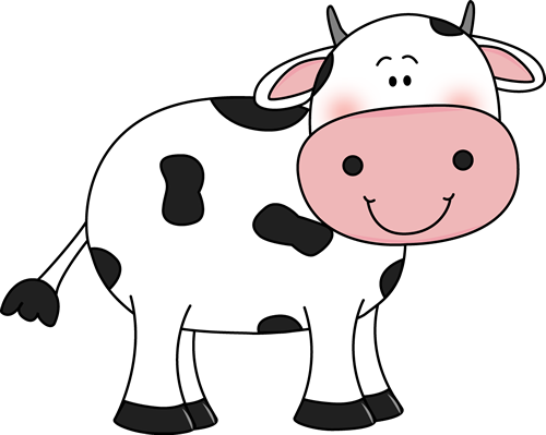 Cute Cow Clipart Black And White