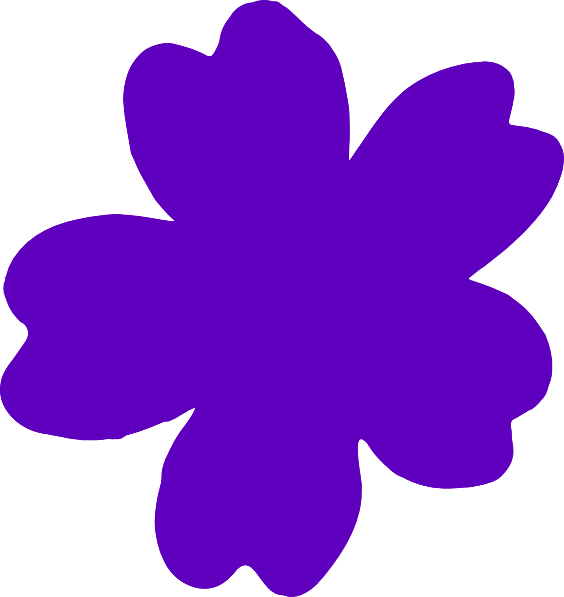 Purple Flower Clip Art - vector clip art online ...