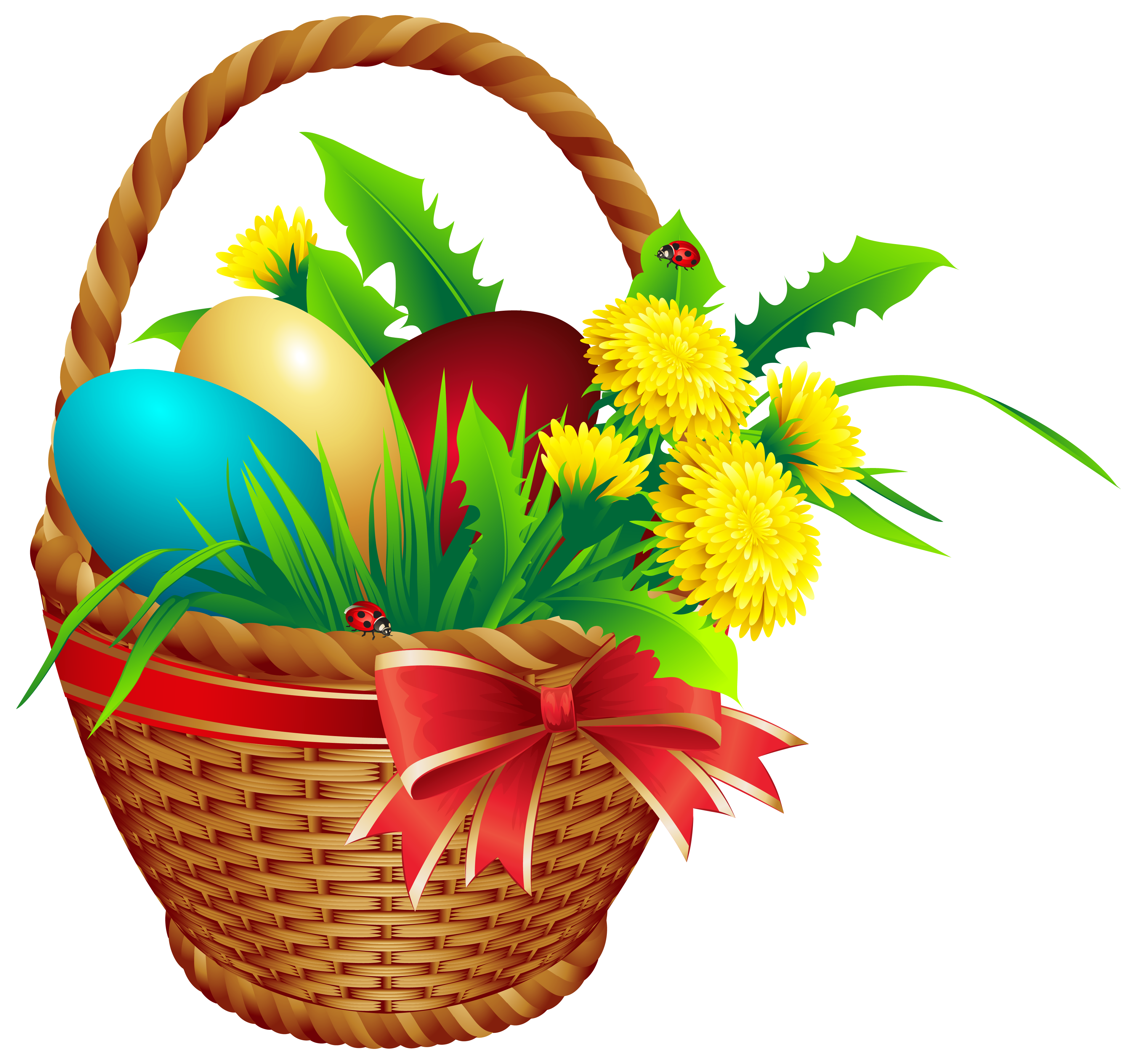 Easter Basket PNG Clip Art Image