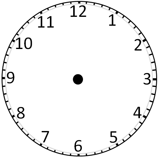 Blank Clockface: Without Hands