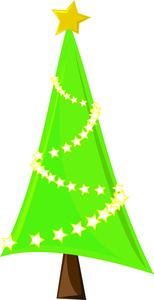 Modern Pine Tree Clipart