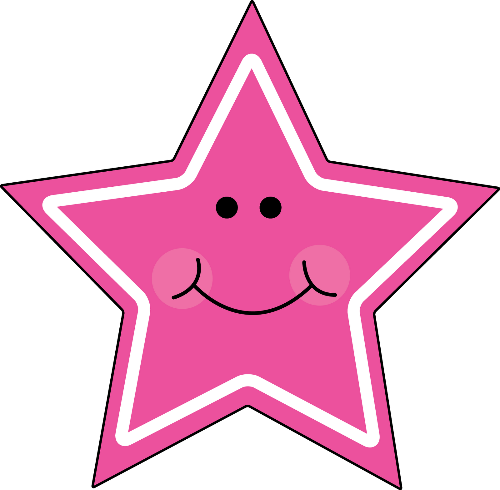 Pink Star Clip Art Clipart Best