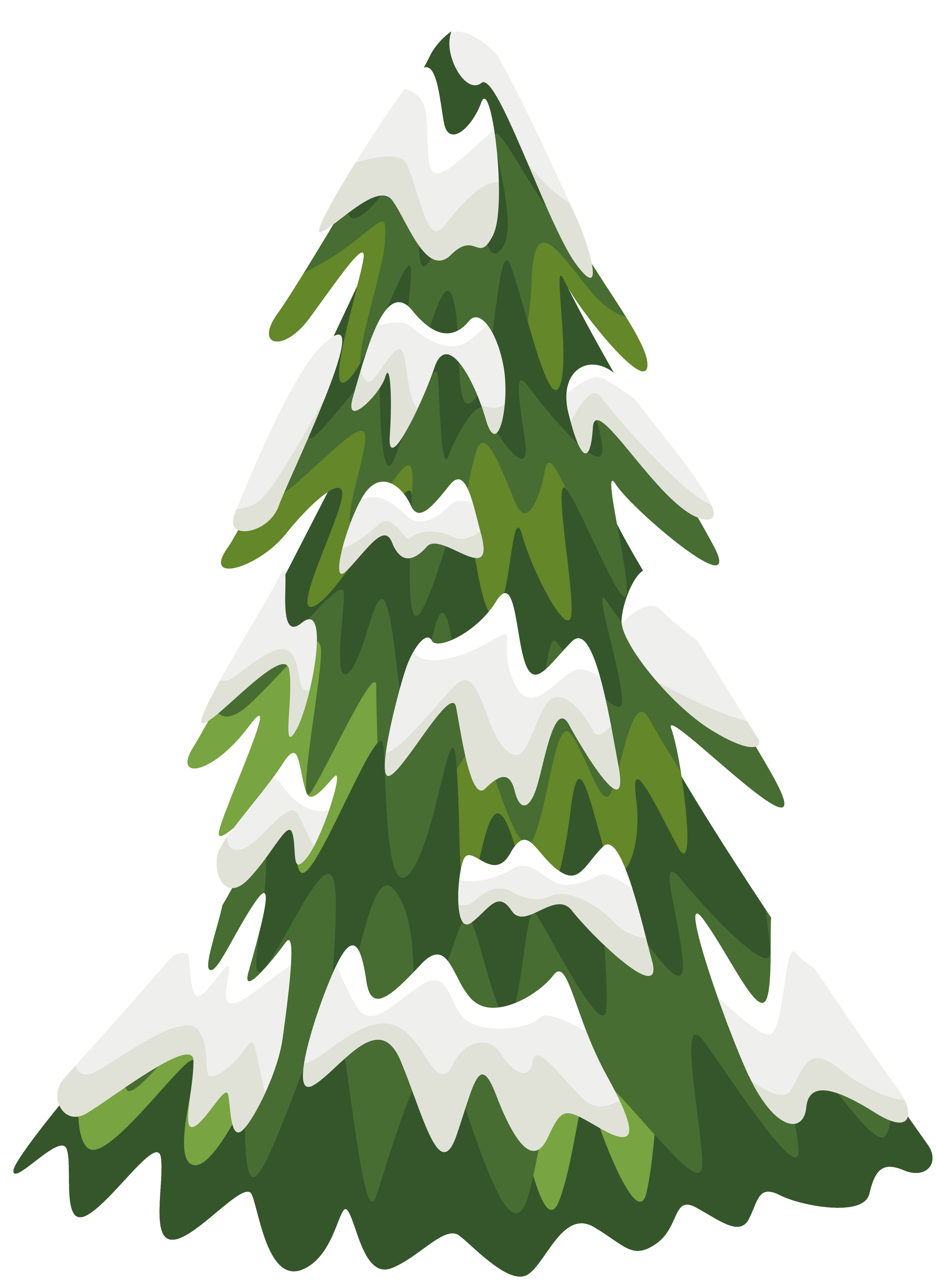 Snowy tree clipart free - ClipartFox