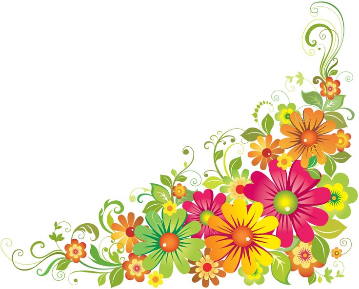 Flower Borders Clip Art - Tumundografico