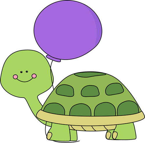 Cute Turtle Birthday Clipart