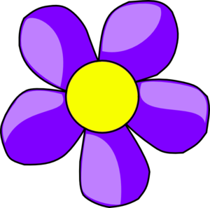 Purple Flower clip art - vector clip art online, royalty free ...