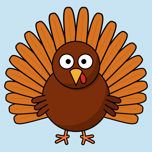 How to Draw a Cartoon Turkey | GoInkscape!