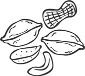 Mixed Nuts Cartoon Clipart