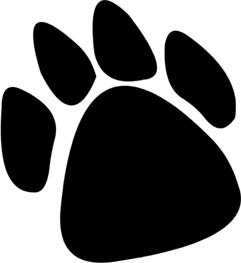 Black Panther Paw Print Clipart - Free to use Clip Art Resource