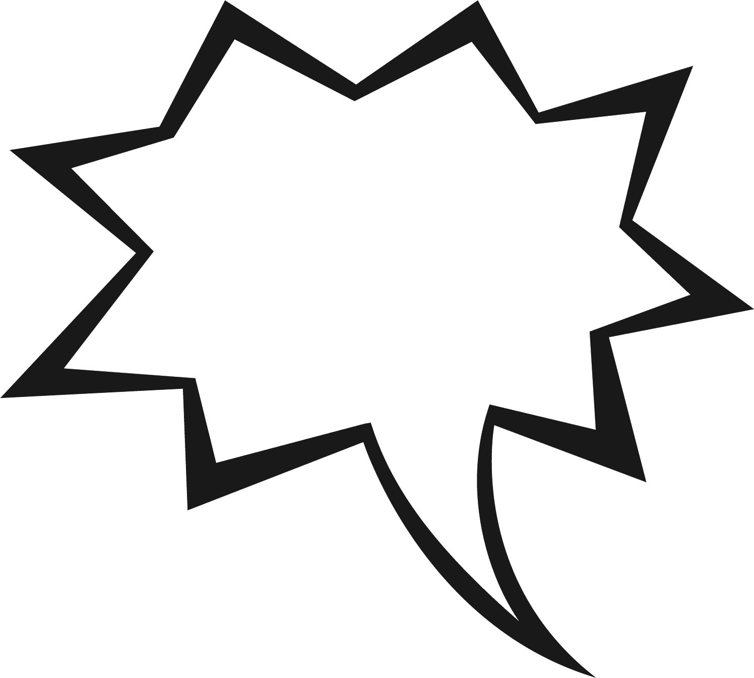 Cartoon speech bubble clipart