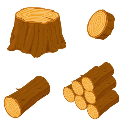 Tree Stump Clip Art, Vector Images & Illustrations