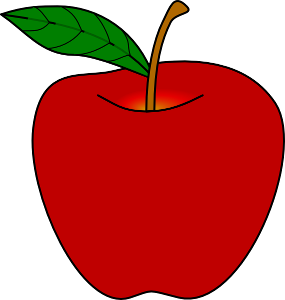 Red Apple Clip Art - Tumundografico