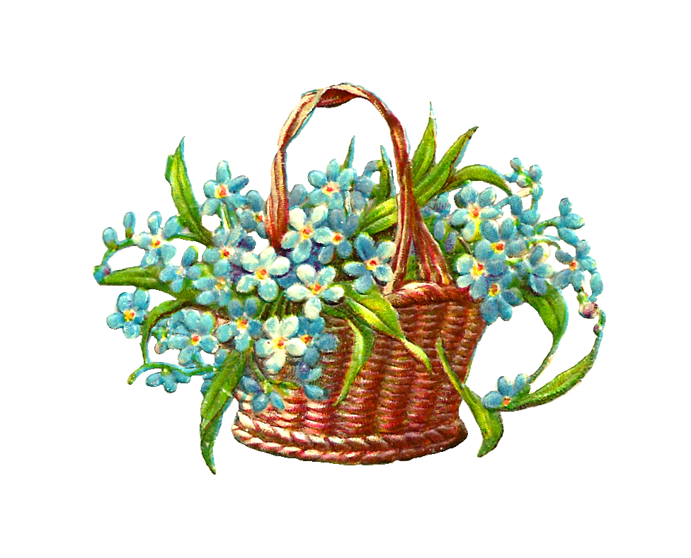 Flower basket clipart