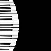 Wavy Piano Keys Clipart - Free Clipart Images