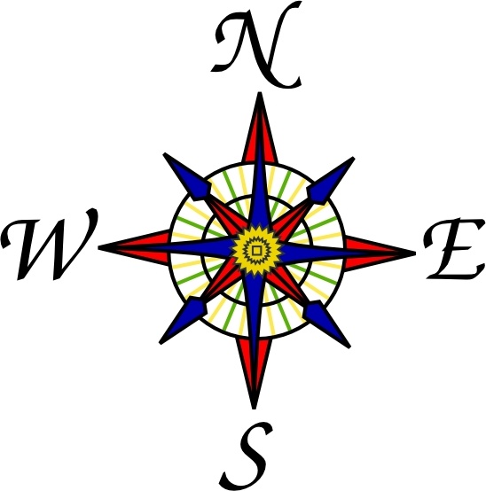 Compass rose clipart