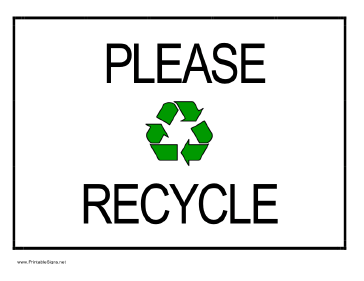 Recycling Signs