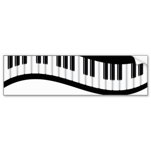 Pix For > Wavy Piano Keys Clip Art