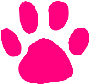 Cute paw print clipart